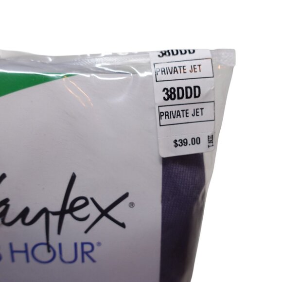 LN Playtex Full Figure 18 Hour Sleek & Smooth Wireless Bra Sz 38DDD Private Jet - Picture 7 of 10